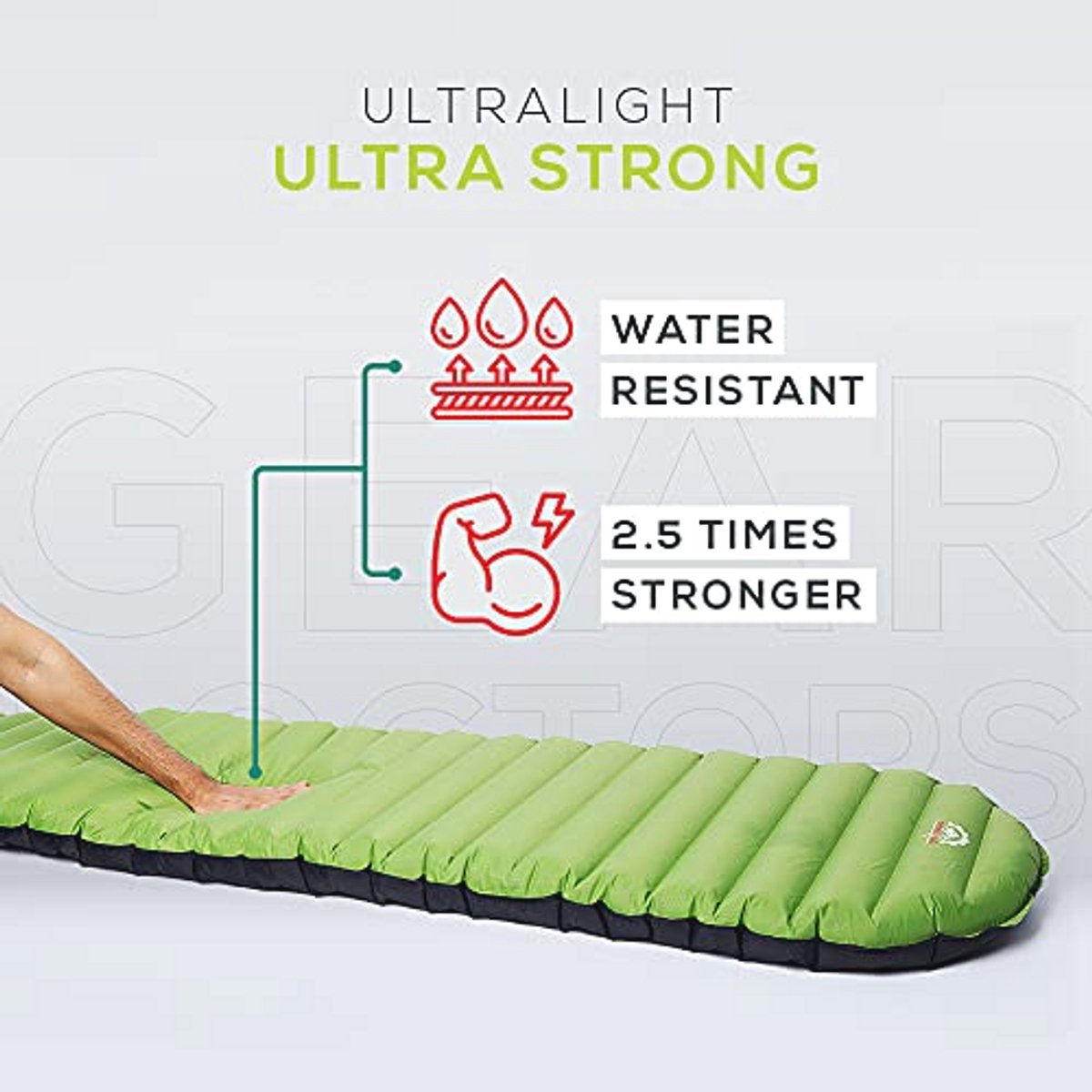 Ultralight Camping Slaapmat 538 ml - Compact Warm 5.2 R-Value voor 4 Seizoenen - Lichtgewicht Opblaasbaar & Compact Slaapkussen