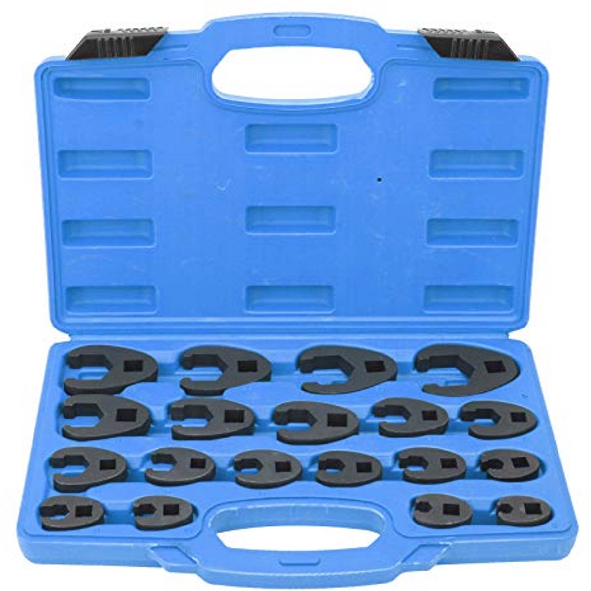 Flare-moersleutel Sets Metrisch en Standaard - 19 Stuks 8-32 Mm / 0,3-1,3 Inch met Toolbox