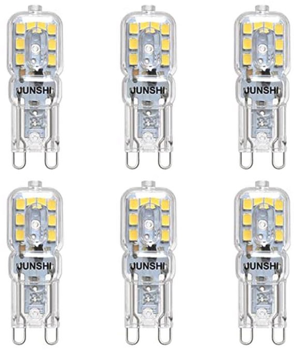 G9 LED-lamp 2.5W - Vervanging voor 20W Halogeenlamp, Koud Wit, 230LM, Energiezuinig - 6 Stuks