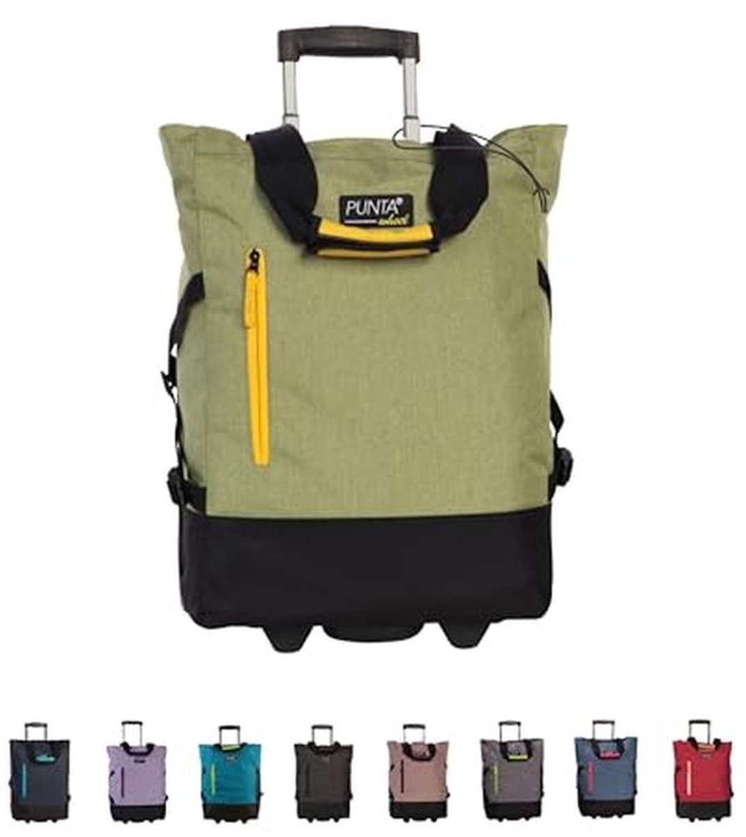 Boodschappentrolley Groene 36 x 50 x 20 cm – Ideaal voor Winkelen en Onderweg