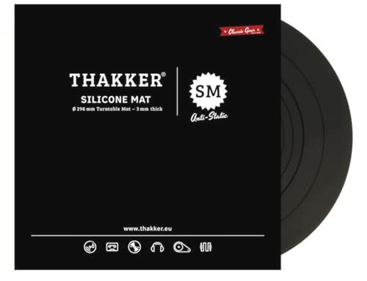 Antistatische Silicone Draaitafelmat - 3 mm dik - 298 mm diameter voor 12' draaitafel