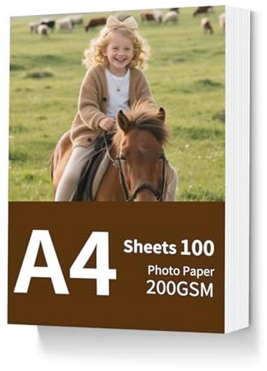 Glanzend Fotopapier A4 200 g/m² - 100 Stuks