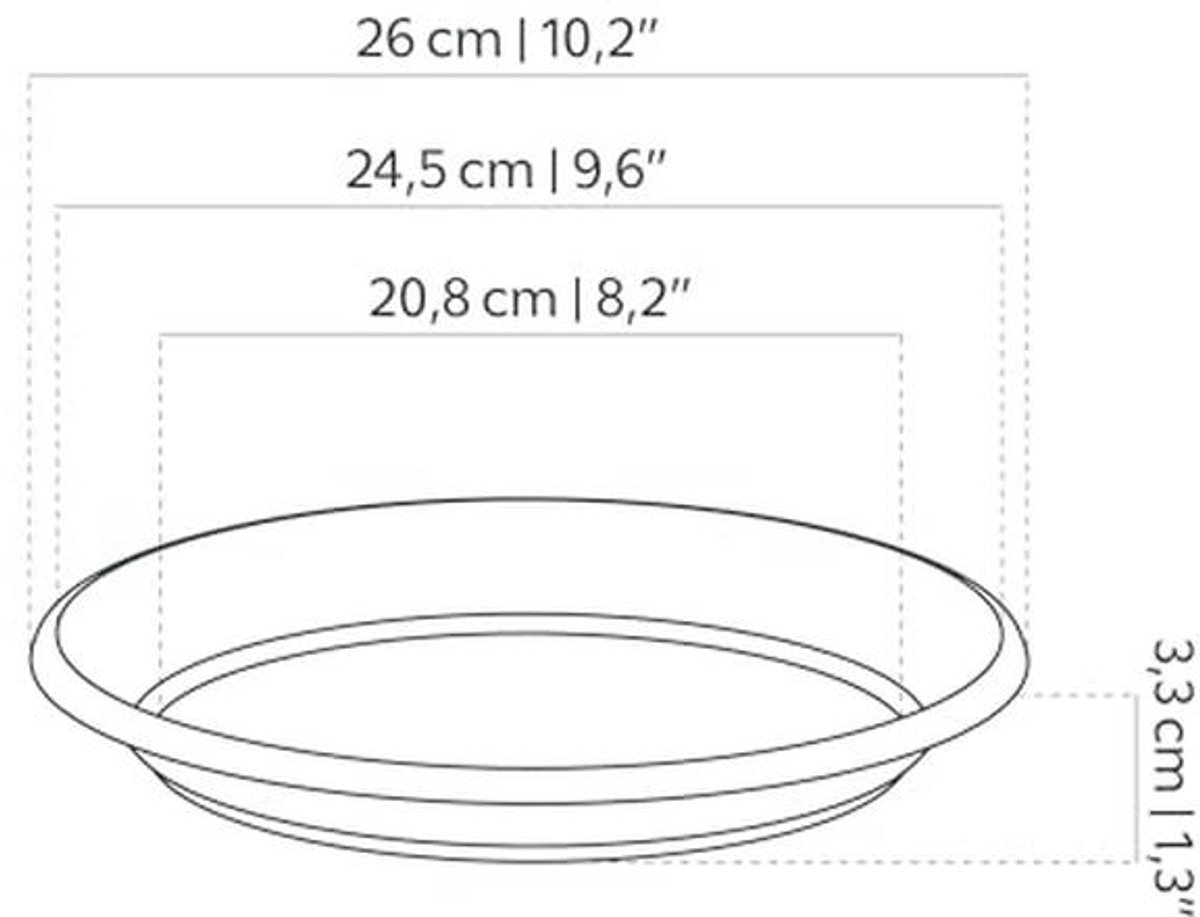 Sortefeuille Antraciet - Ronde Onderzetter voor Waterafvoer