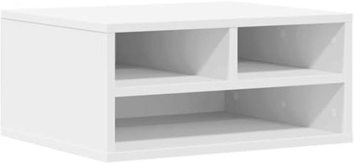Printerkast 49x40x22.5cm van geperst hout - Bureau-organizer en printerstandaard