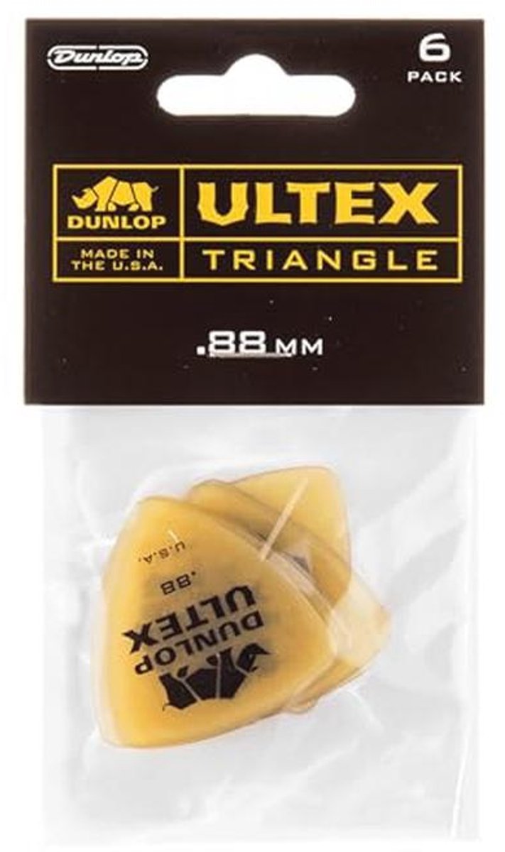 Ultex Triangle Plectrum 0.88Mm Bruin - Perfect voor Gitaarspelers