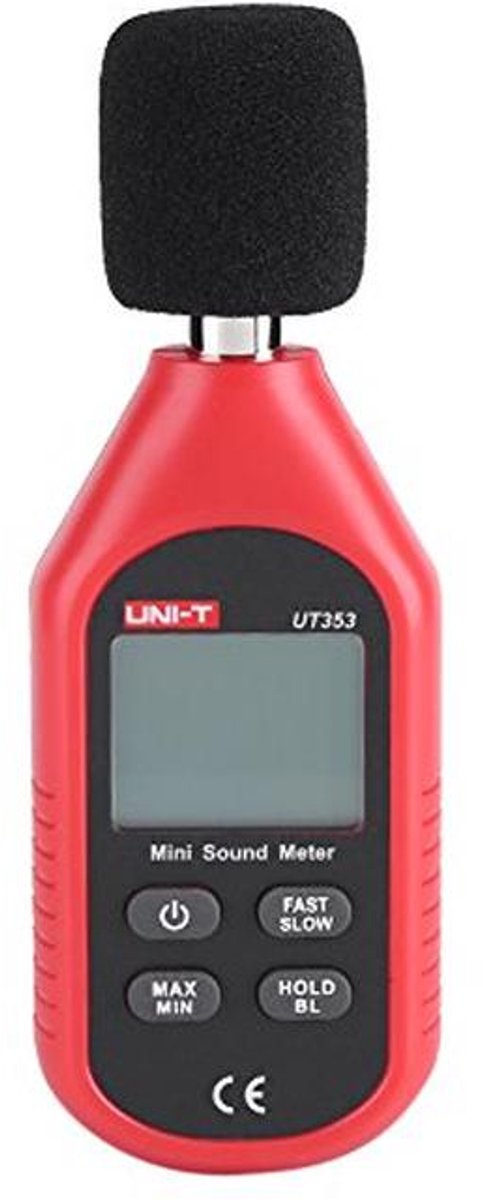 Geluid Decibelmeter - Digitale Geluidsniveau Meter met LCD Scherm, Gevoeligheid 30dB tot 130dB, Handige Data Hold Functie
