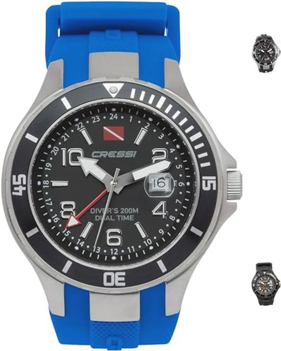 Professioneel Duikhorloge met Dual Time en 200m Waterbestendigheid