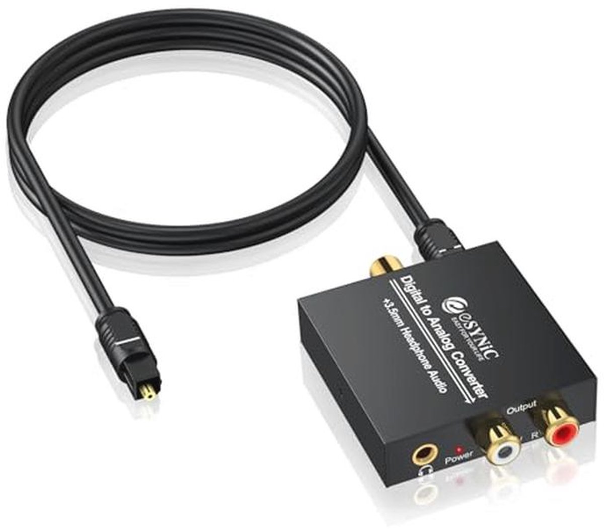 Professionele Digitale naar Analoge Audio Converter - Toslink naar RCA en 3.5mm Audio Adapter