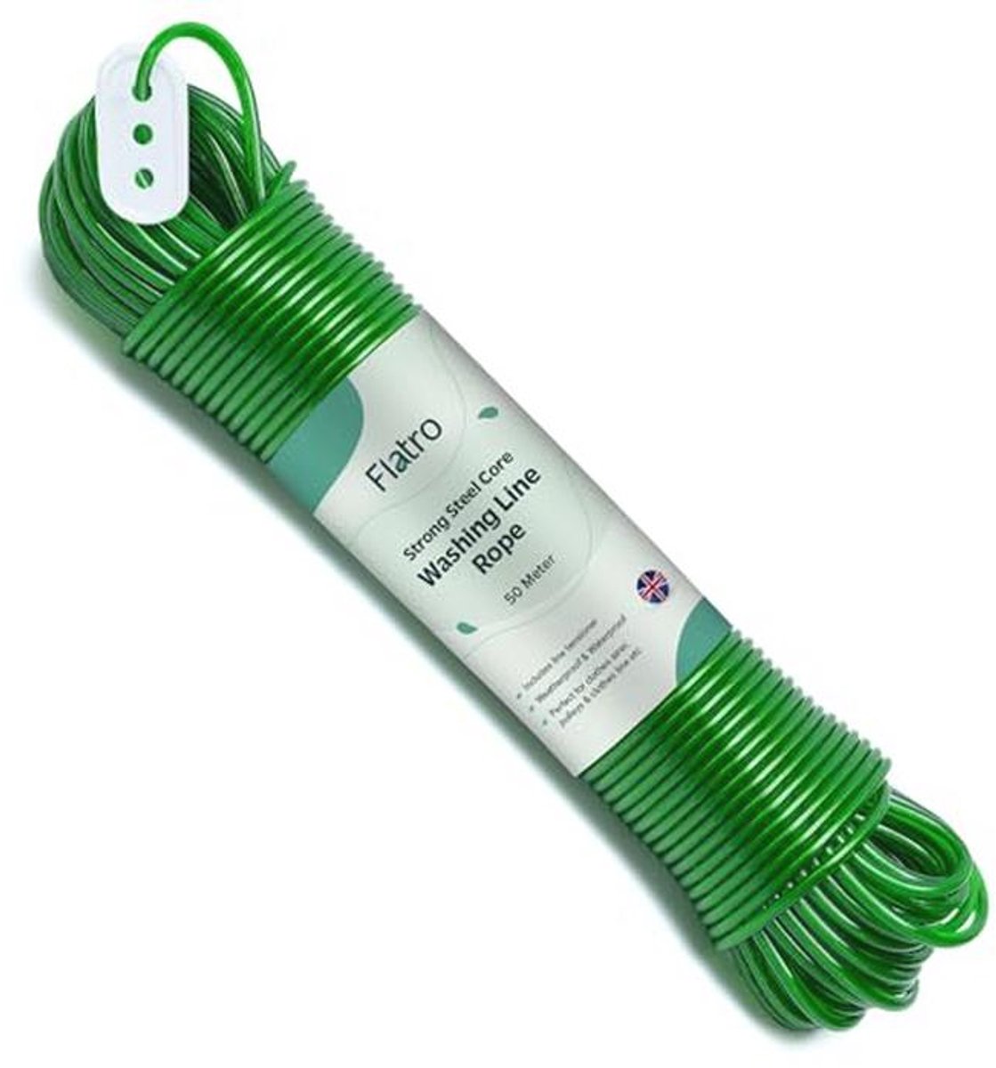 Sterk Waslijn Touw voor Buiten - 50M Heavy Duty Droogoplossing
