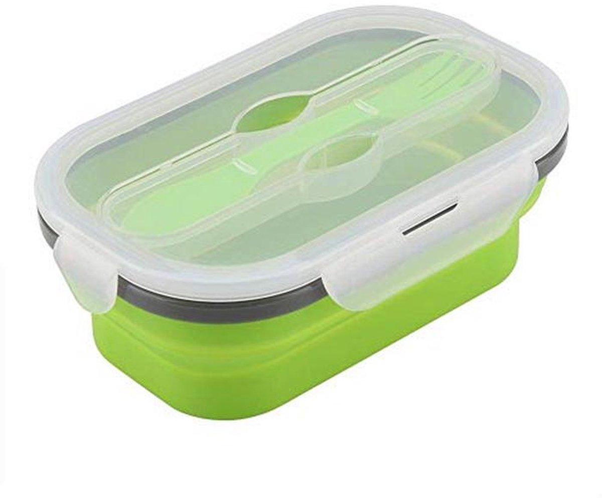 Vouwbare Siliconen Lunchdoos voor Picknickvriendelijk Voedsel