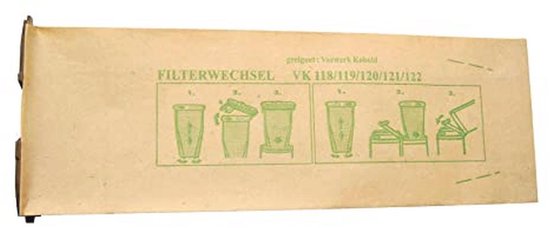 20 Stofzuigerzakken voor Vorwerk Kobold 118-122 met Geurpatronen