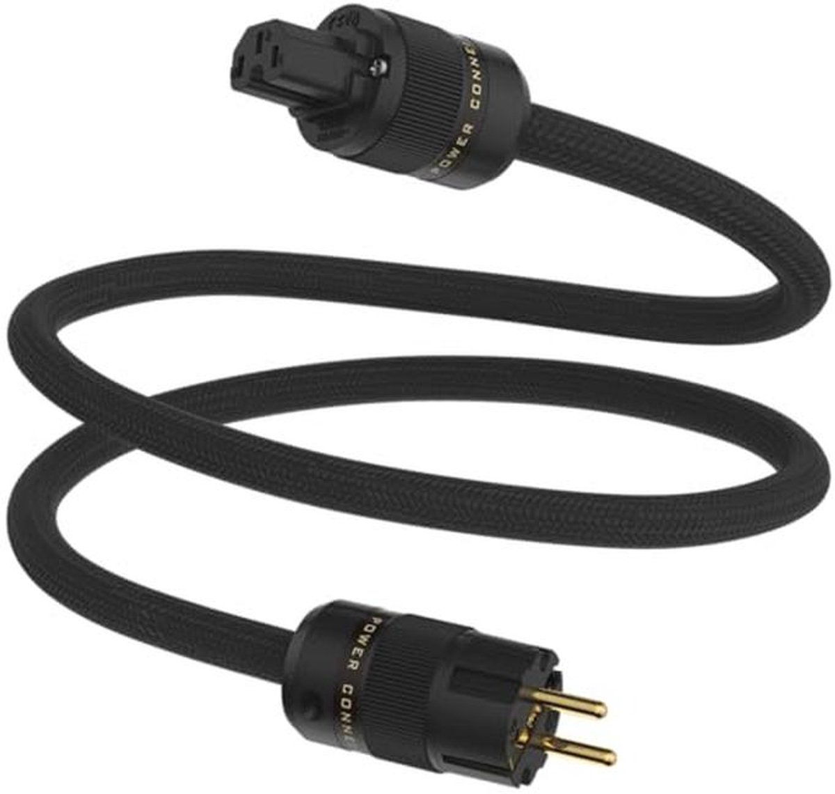 Hoogwaardige HiFi C15 Stroomkabel 1,5 m - Geaarde HiFi Audio Koudapparaatkabel
