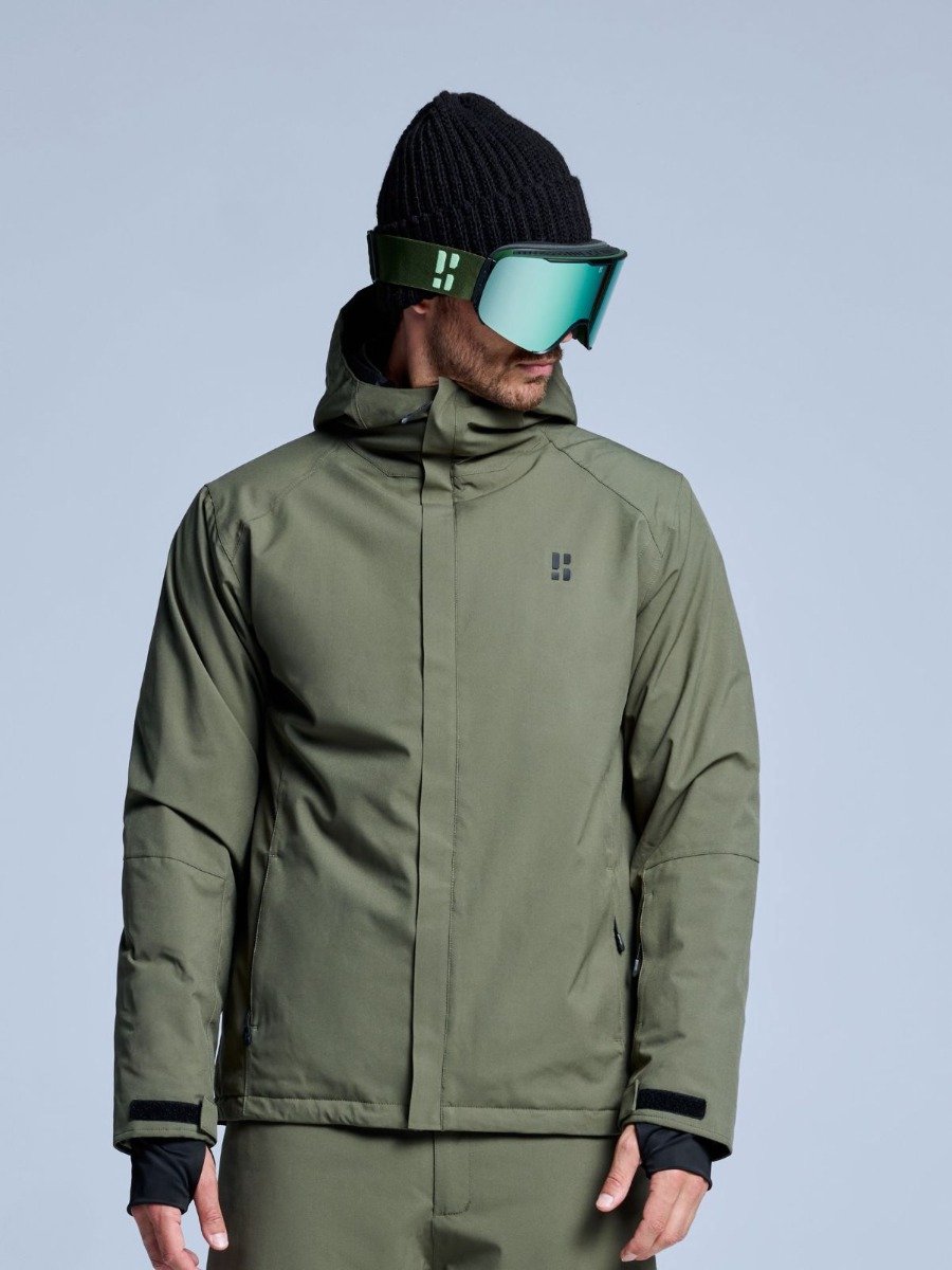 Poederbaas Arctic 2L Insulated Jacket Men – Wintersport Jassen Ski Jassen Groen