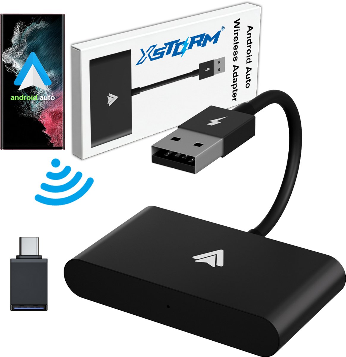 XSTORM® Wireless Android Auto Adapter – ultiem draadloos gemak met Hi-Fi geluidskwaliteit