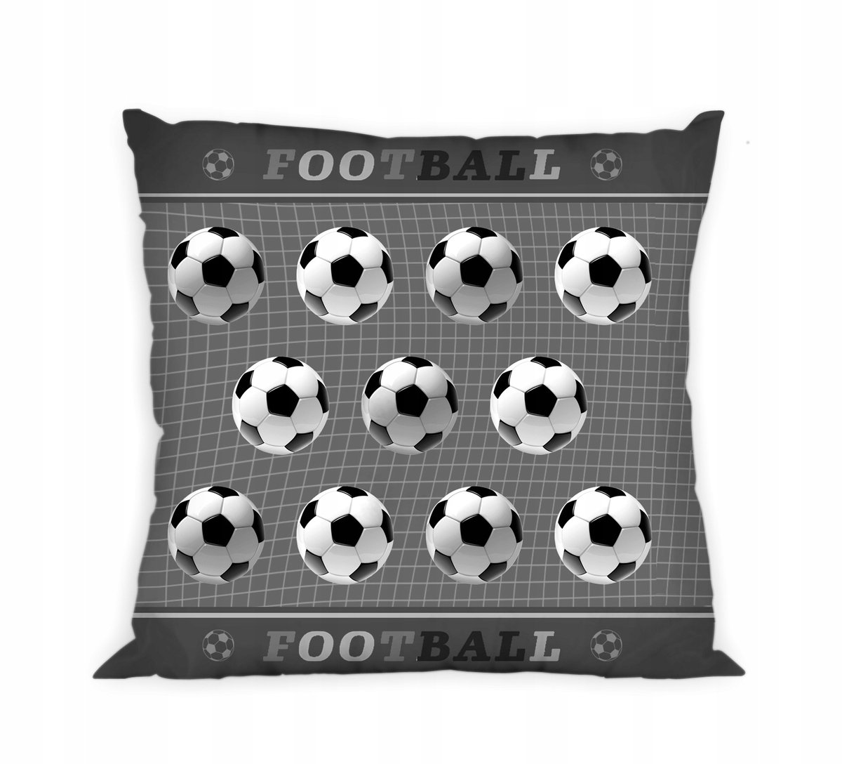 Katoenen Kussensloop Voetbal 40x40 cm - Speelveld Design