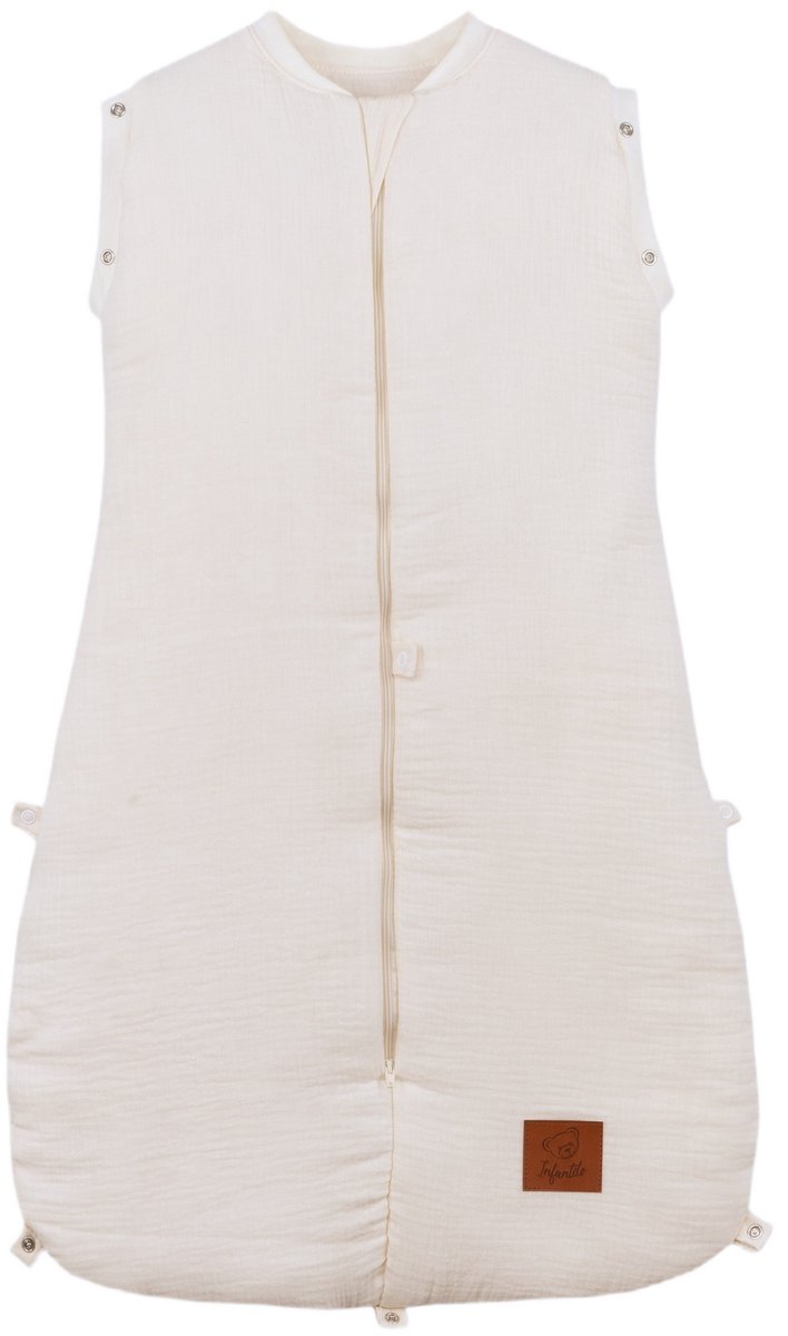 Babyslaapzak Mousseline Premium 2,5 TOG Verstelbaar Crème