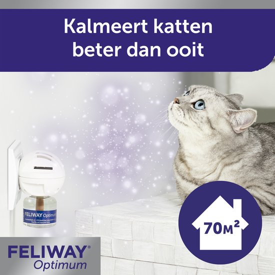 FELIWAY Optimum Startset | 1 Verdamper en Flacon 48ml |Anti-stress voor Kat