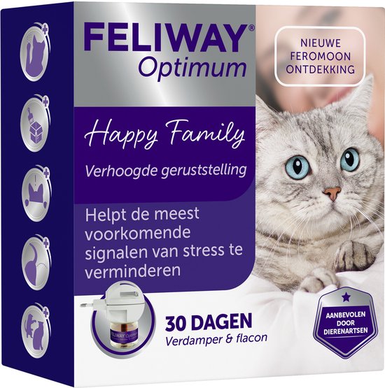 FELIWAY Optimum Startset | 1 Verdamper en Flacon 48ml |Anti-stress voor Kat