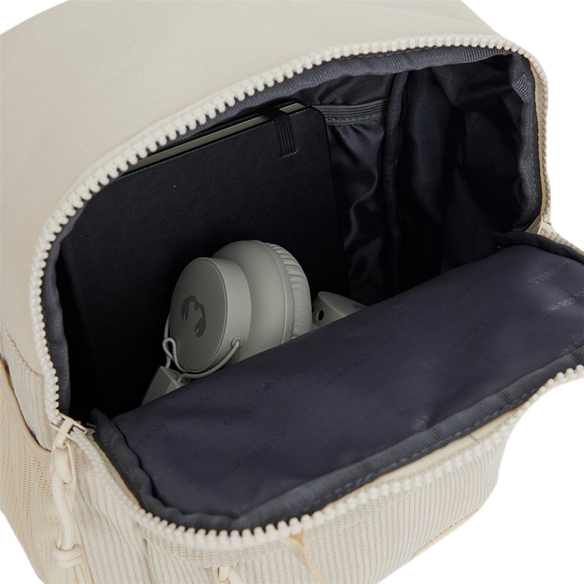 New Rebels Ribbi Juno Handel Backpack mini – Ribstof 900D Polyester 13L Lichtgewicht & Comfortabel – 23x10x31 cm – Dames & Heren Rugzak Beige – foto 5