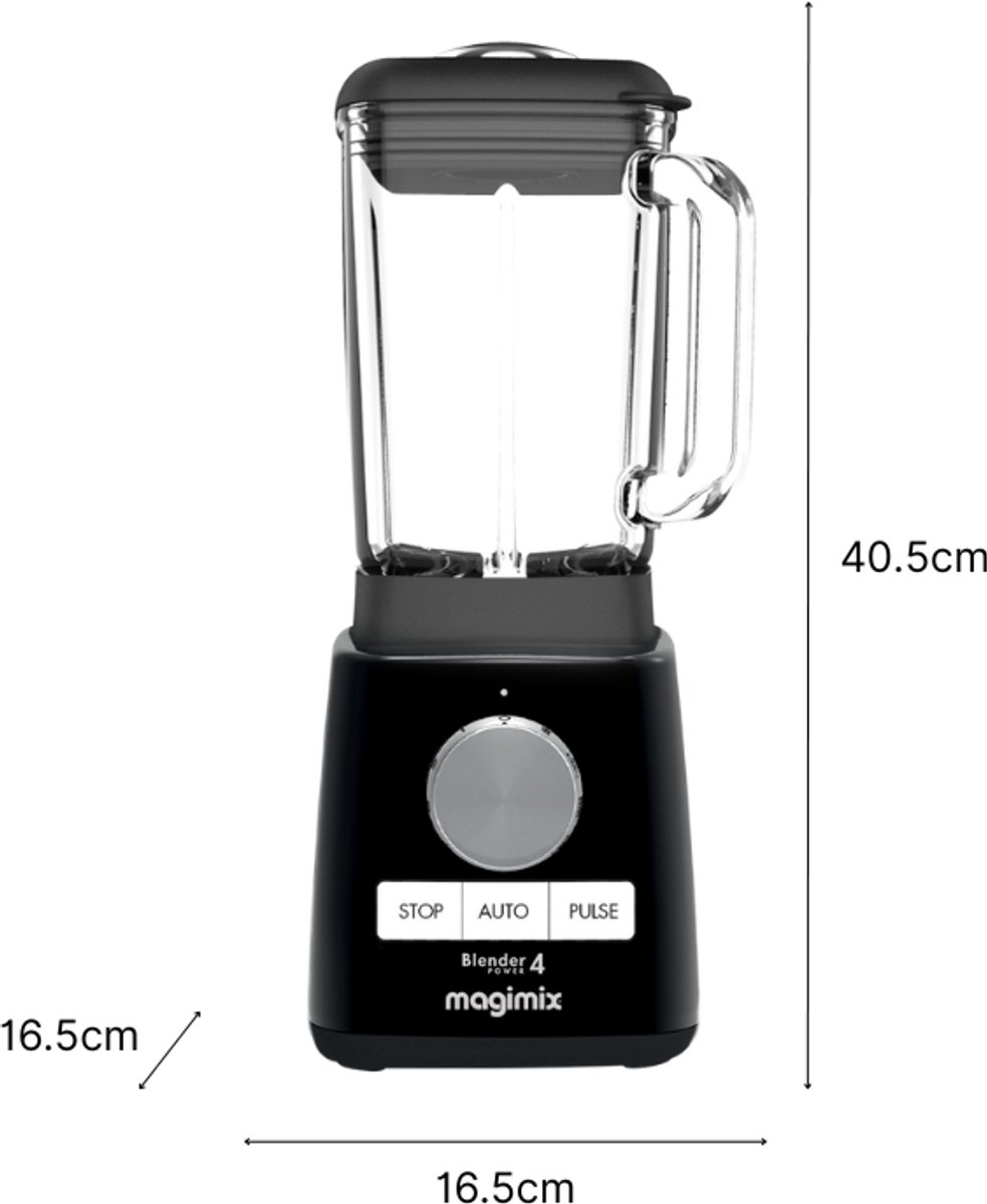 Magimix Power Blender - Smoothie Maker 1,8 Liter - Zwart - + 2 To go cups - Ice Crusher – foto 7