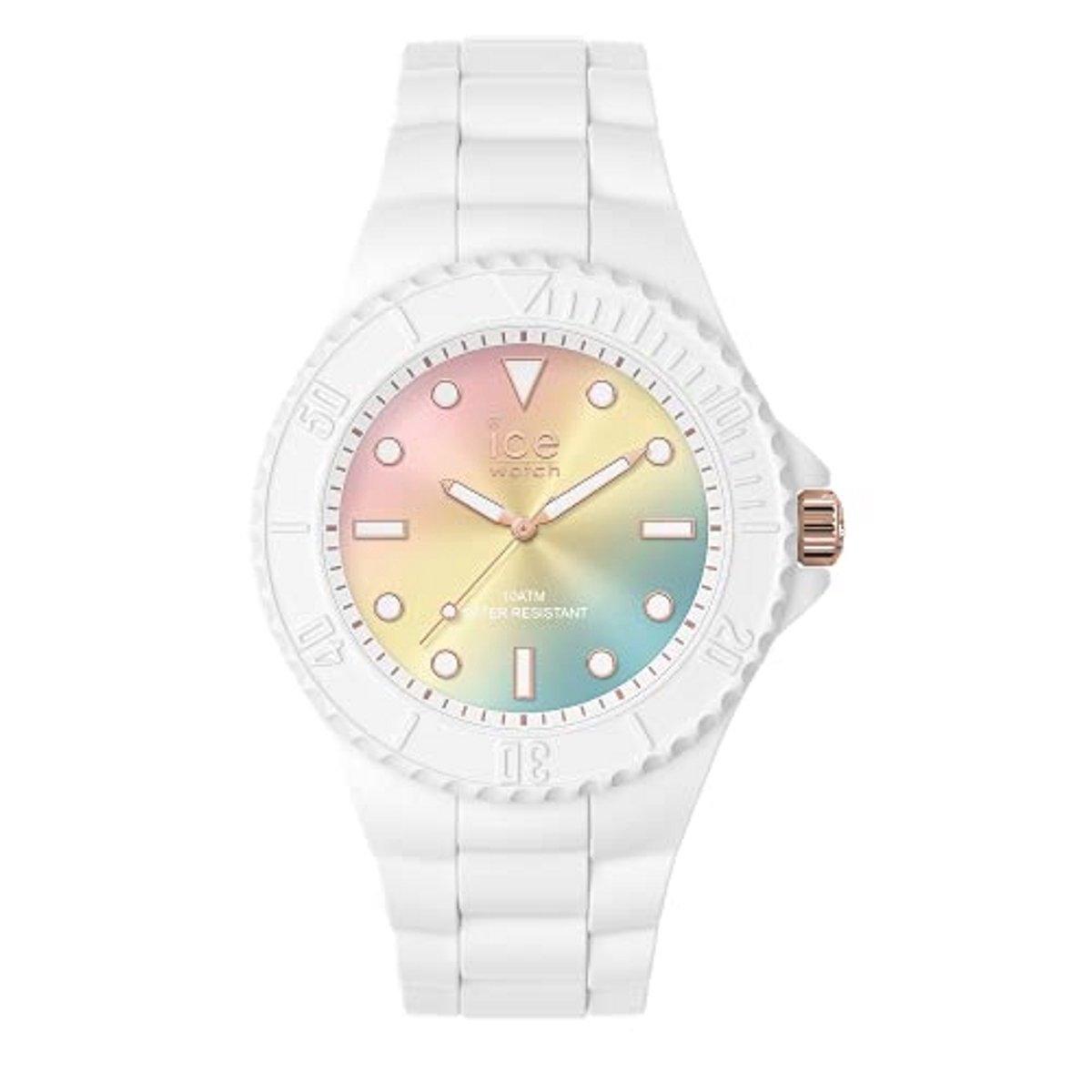 Damenhorloge met siliconen armband - Pantone kleuren - Trendy