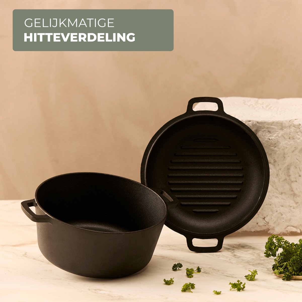 ISENVI ISENVI Byron Gietijzeren Braadpan - afbeelding 4