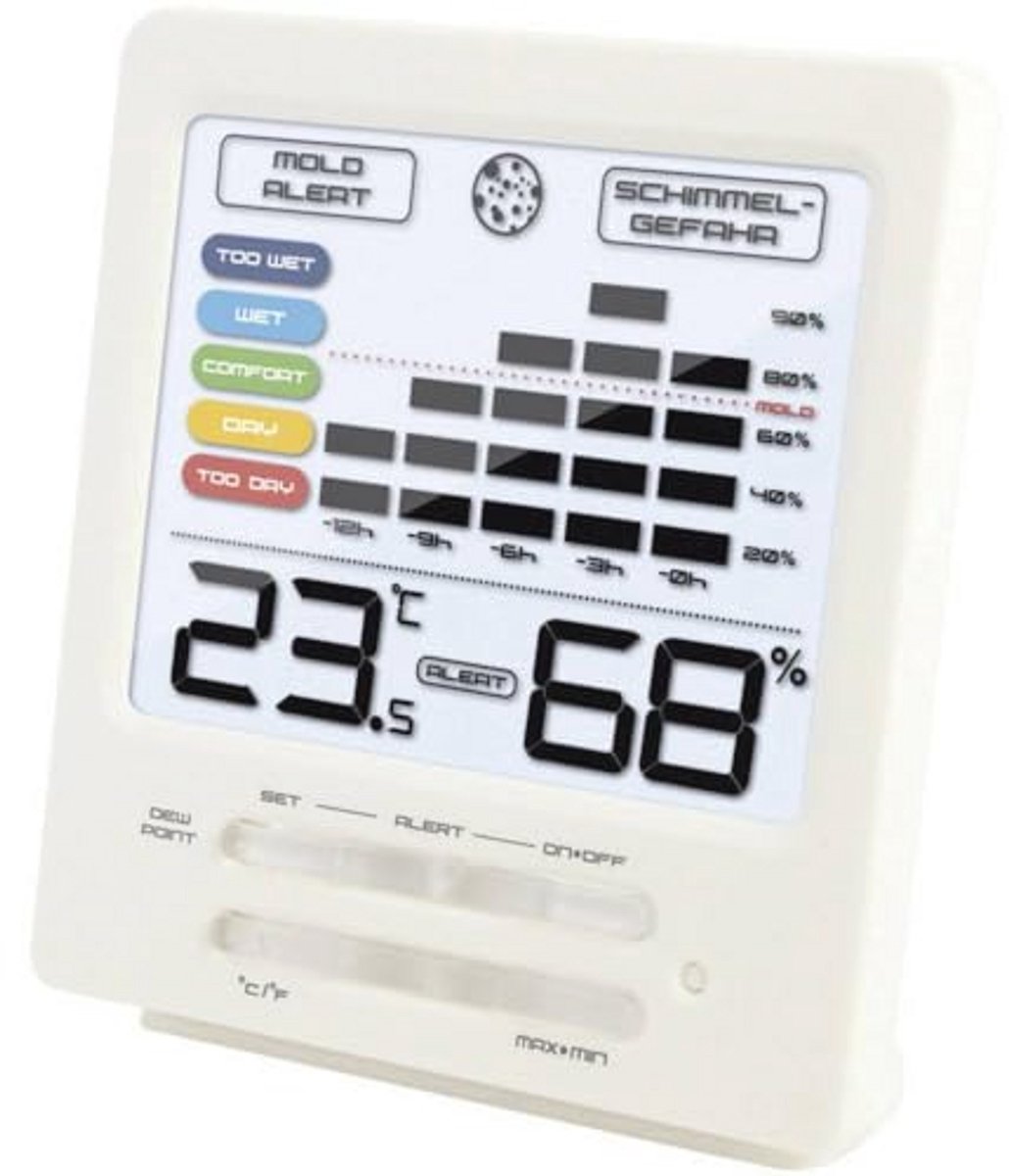 Temperatuurstation met Luchtvochtigheid Monitor voor Thuis