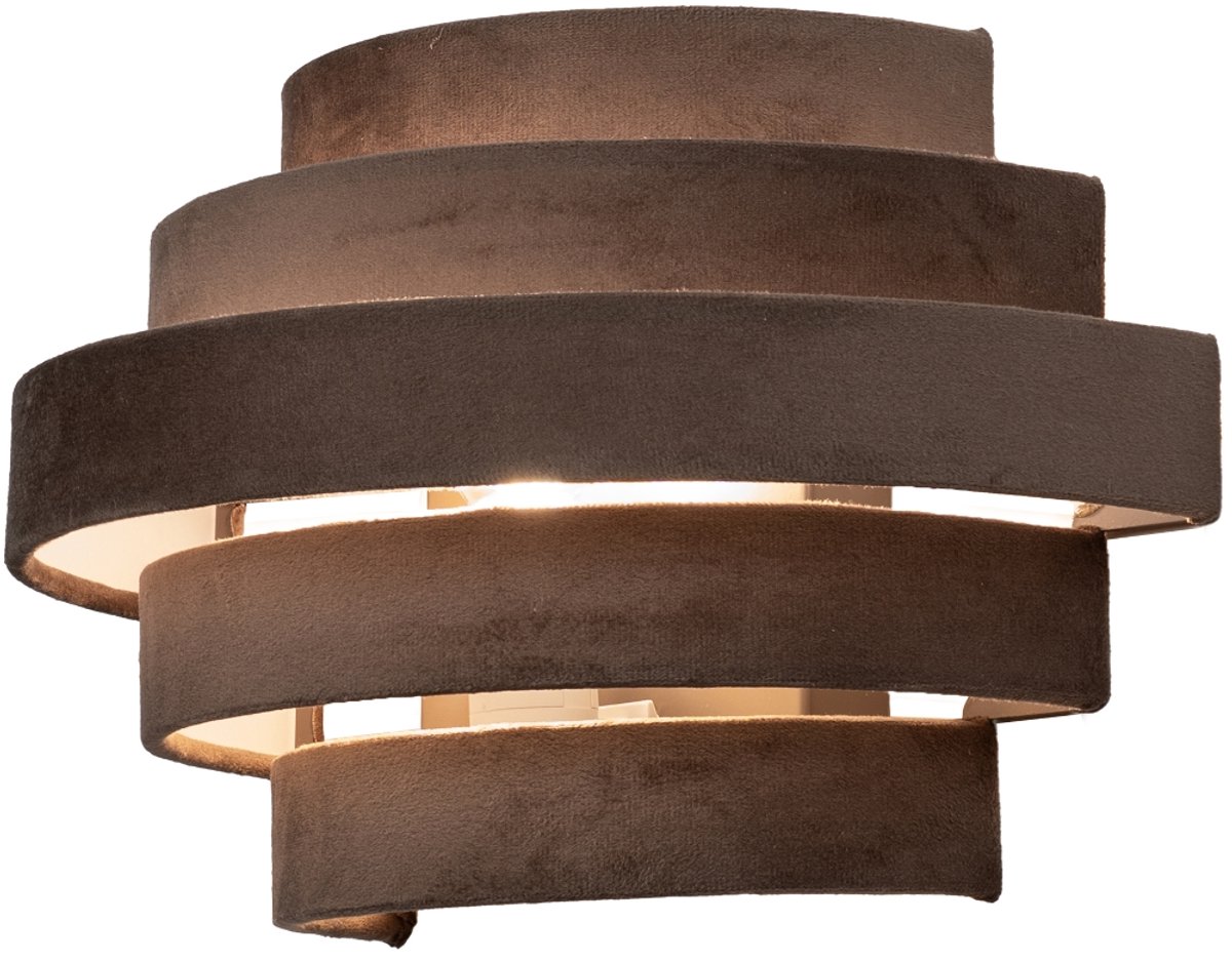 Lumidora Wandlamp 75400 - Voor binnen - POLIGNANO - E14 - Grijs - Bruin - Metaal