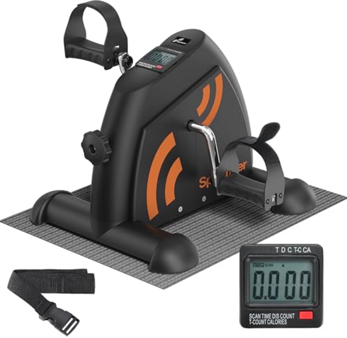 Mini Hometrainer Pedaaltrainer voor Senioren met LCD-Display