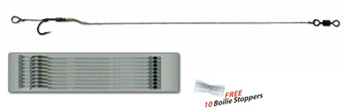 Rigsolutions 995 Line Aligner Rig 9 stuks maat 4, 6 of 8 voor karpervissen met 25 lb onderlijn Maat 8