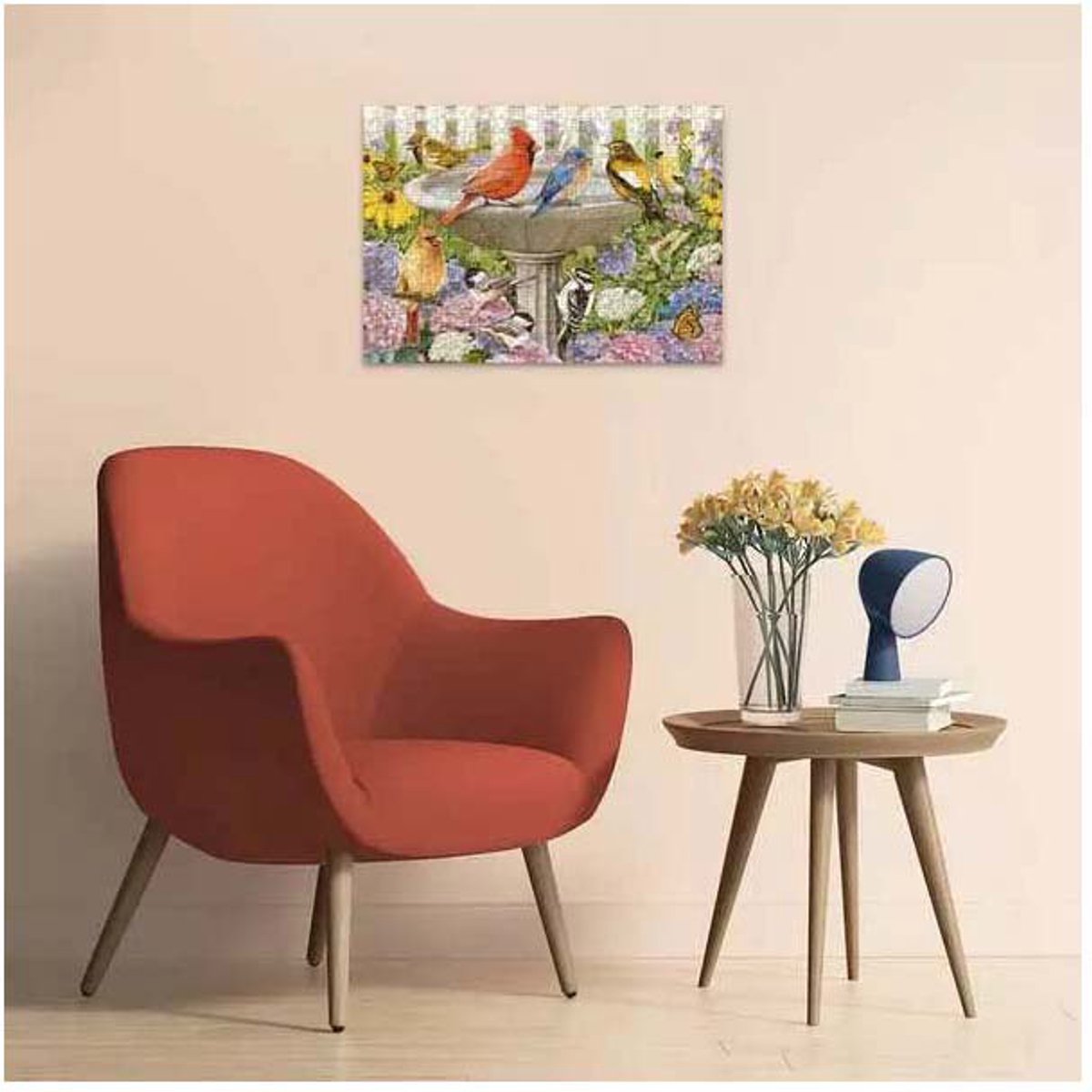Ravensburger puzzel Bij het vogelbadje - Legpuzzel - 500 stukjes — afbeelding 11