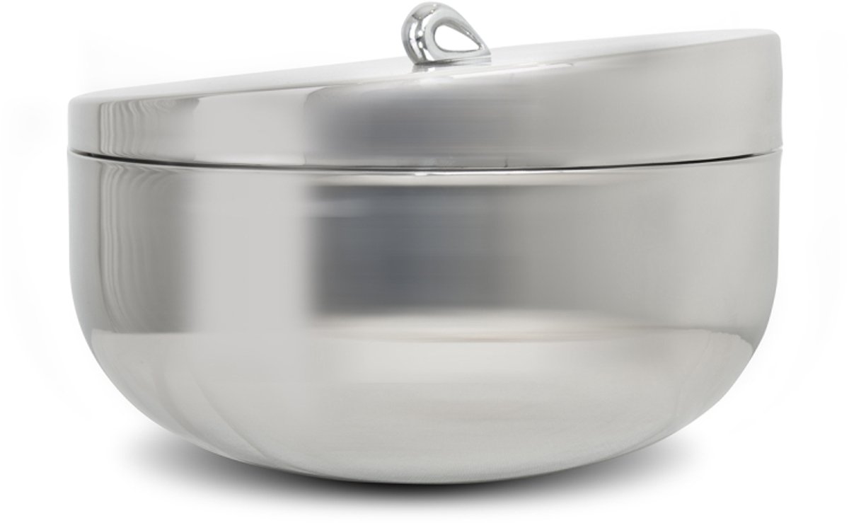 RVS Royal Ice Bowl – Dubbelwandige Ijsemmer met Tongs – Luxe Bar‑Accessoire – Chic Horeca