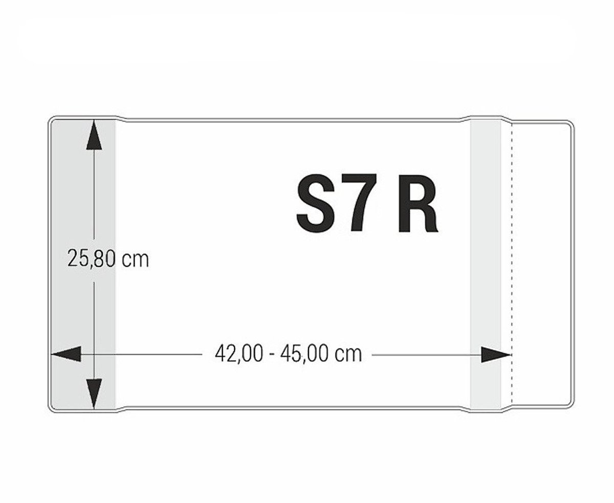 Verstelbare boeken- en schooltassen Kaft S7R 25,8x42-45cm kristal