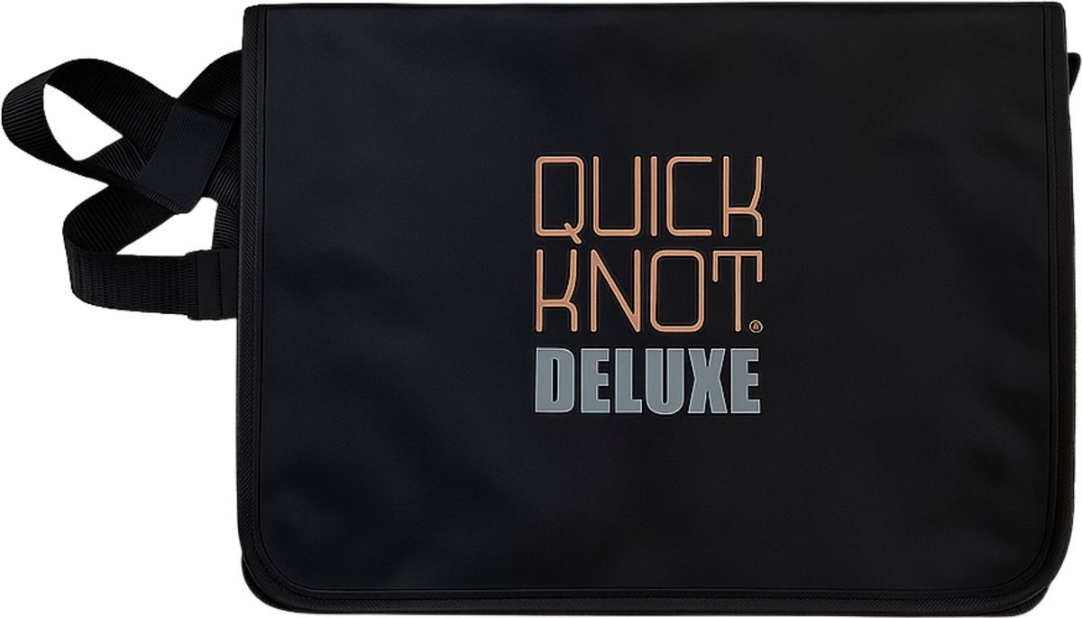 Quick Knot® Deluxe Invlechttas – Professionele Grooming & Invlecht Tas voor Paarden – Waterafstotend & Stevig Nylon – Zwart