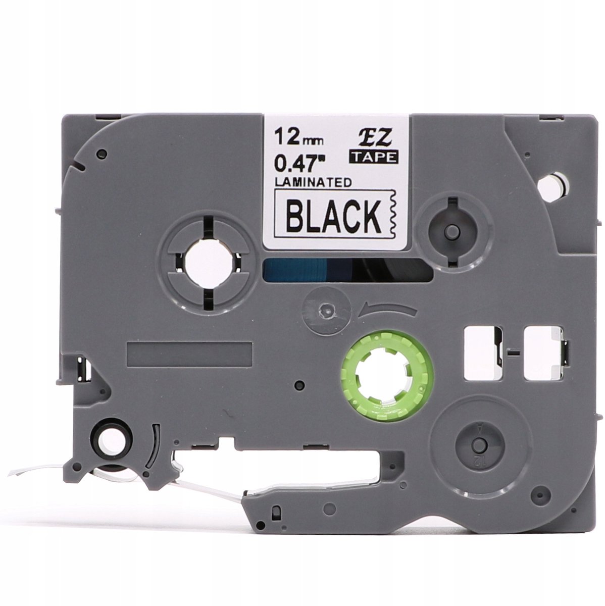 PTMB TZe-335 Zwarte Gelamineerde Tape 12mm voor Brother P-Touch