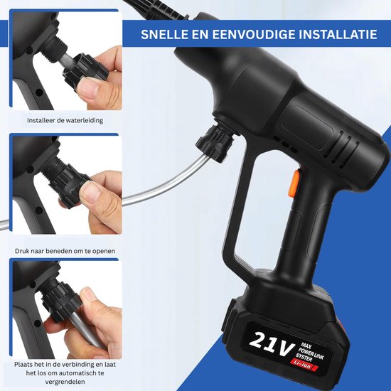 White-Label® Hogedrukreiniger Auto - Hogedrukspuit - Terrasreiniger van White-Label® — afbeelding 5