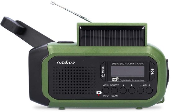Noodradio Draagbaar Model - DAB / FM - Batterij Gevoed / Handslinger – Nedis Shop