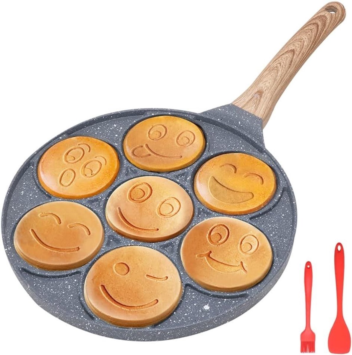 SNJY® Pannenkoekenpan - Pannenkoekenmaker - Crepe Maker - 26cm - Zwart