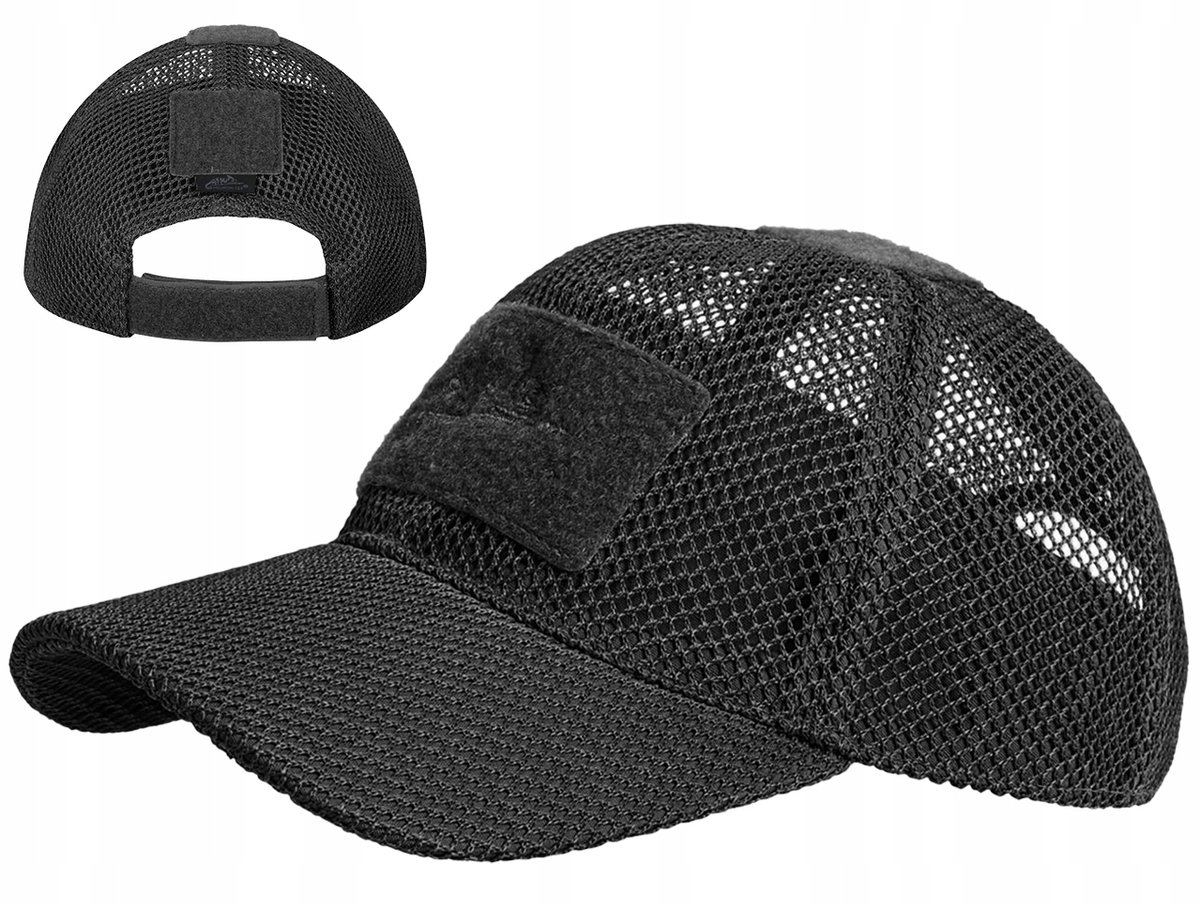 Helikon-Tex Mesh Baseballpet - Ademend & Verstelbaar - Zwart