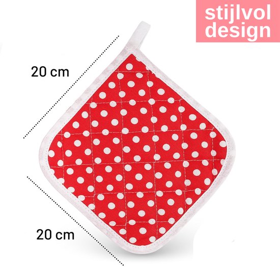Tablier de chef Tavas 60 x 80 cm - Rouge - Tablier de cuisine avec 2 maniques - Coffret cadeau 3 pièces - Tablier femme - Qualité hôtelière