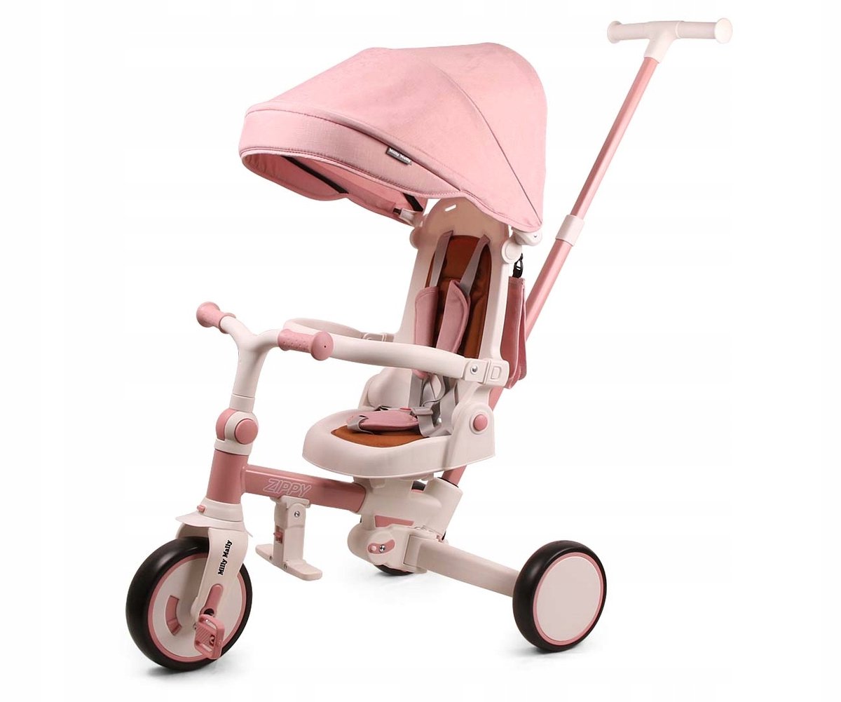 Milly Mally Zippy Driewieler - Groeiende Fiets voor Kinderen (Roze)
