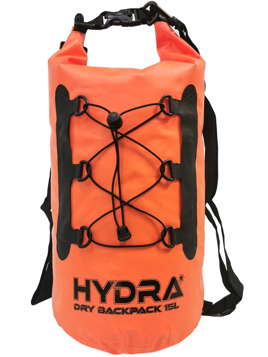 Waterdichte Tas 15L SUP Rugzak Sterk PVC Kajak Oranje