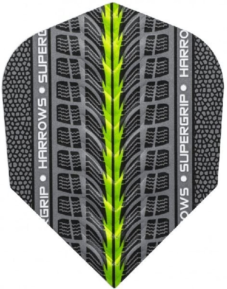 Harrows Supergrip Green - Dart Flights