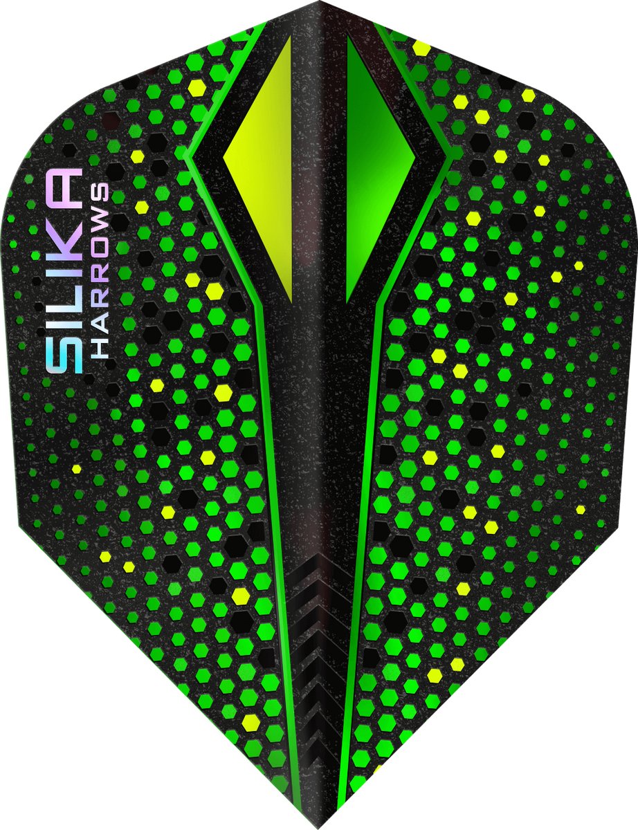 Harrows Silika X Color Shift Green NO6 Tough Crystalline Coated - Dart Flights