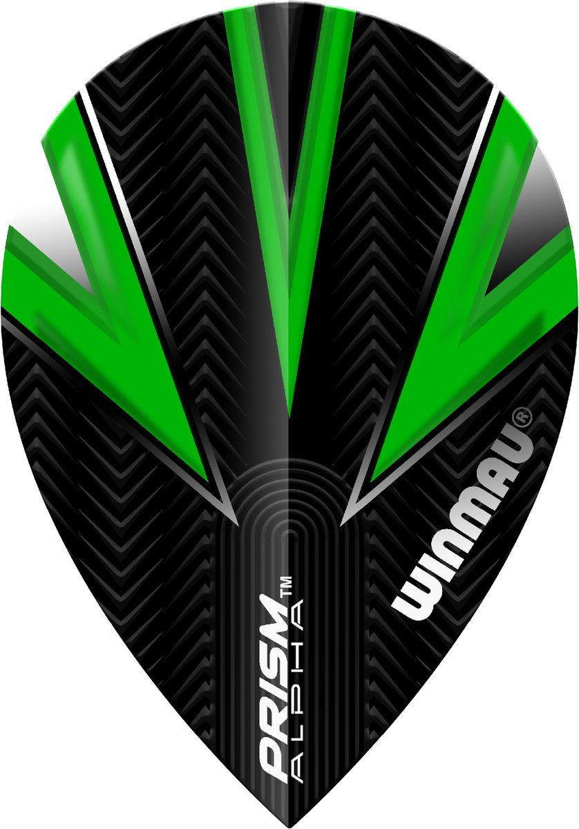 Winmau Prism Alpha Pear Green & Black - Dart Flights