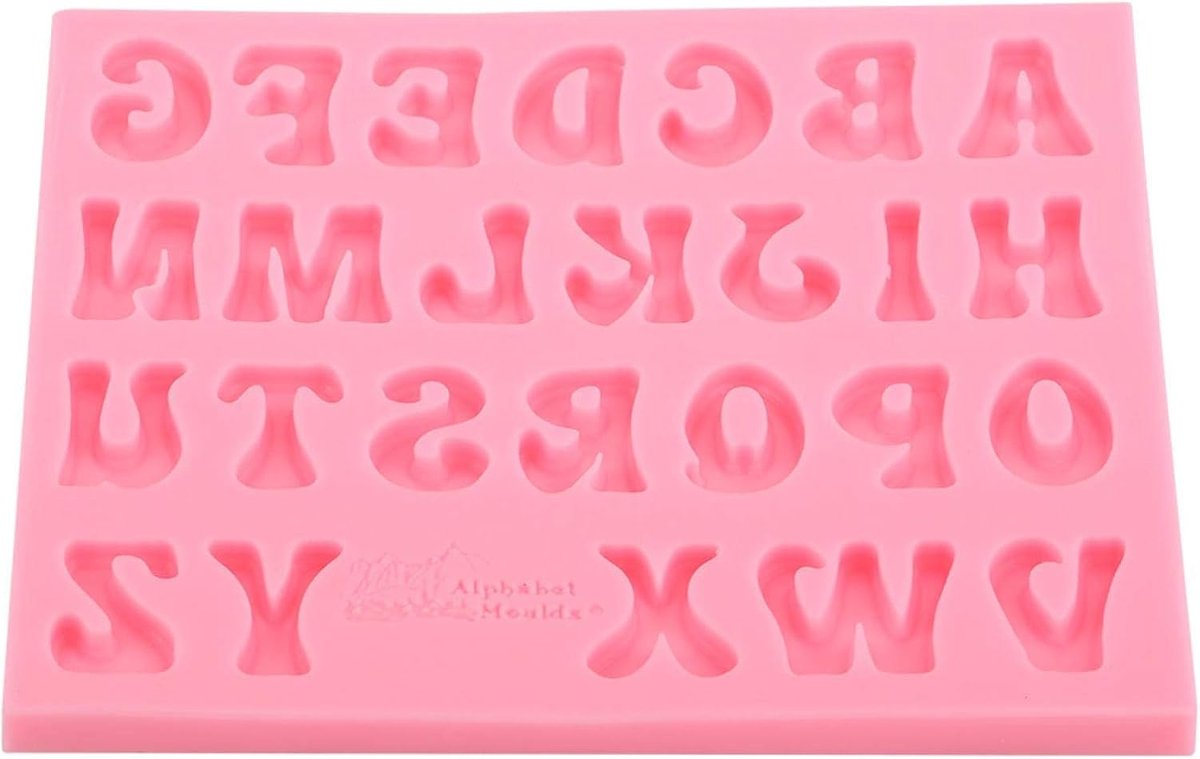 Silicone Alphabet Chocolate Molds - Fondant Dessert Molds - Cake Decoration Accessoires