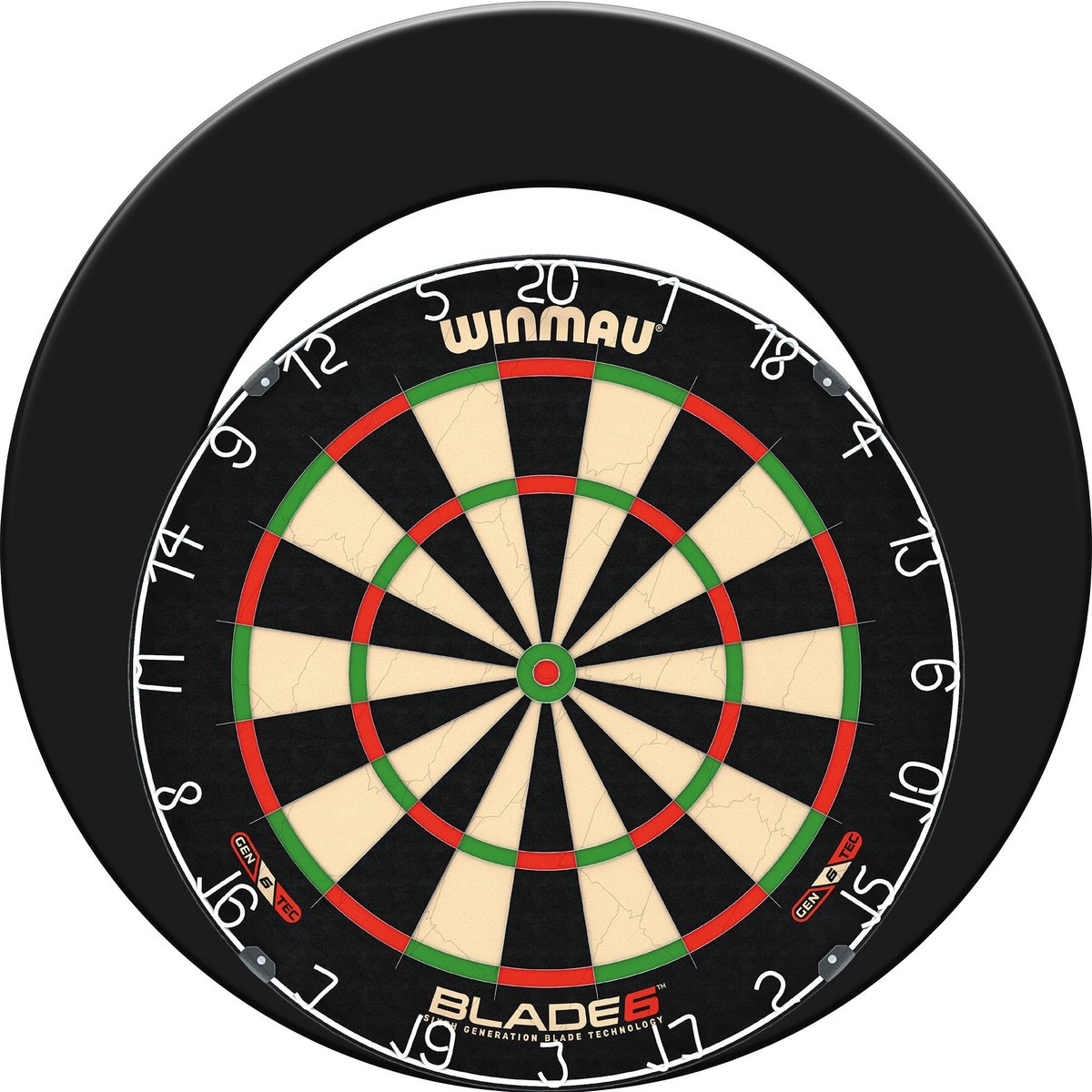 Winmau Blade 6 + Surround - Dartset Blauw