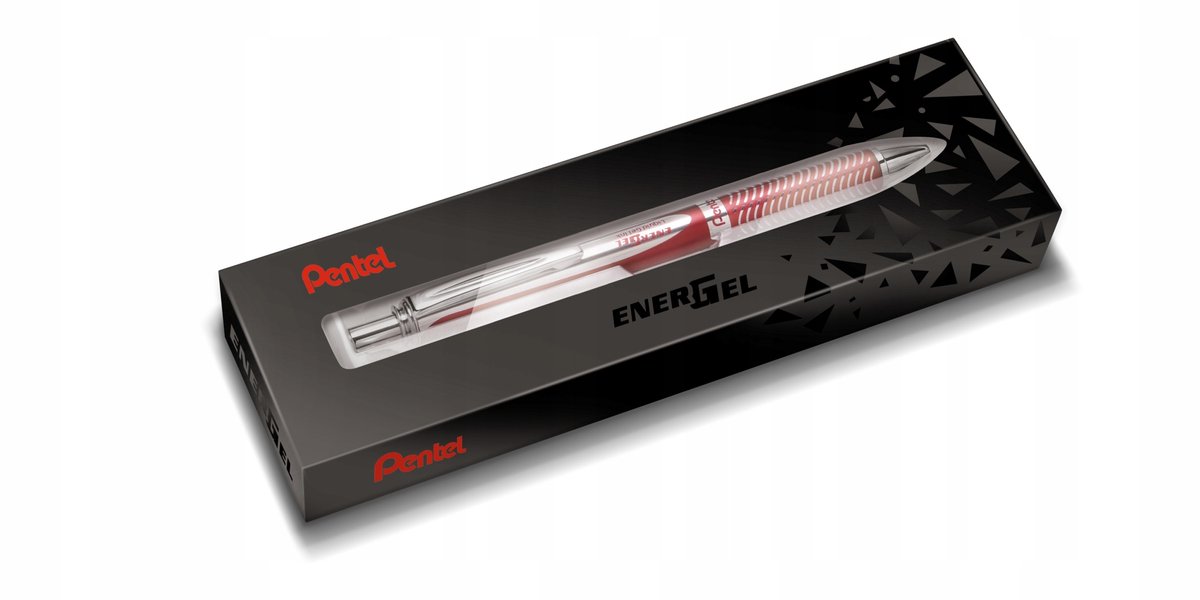 Pentel EnerGel BL407 Rollerballpen 0,7 mm Rood - Blauw Wol