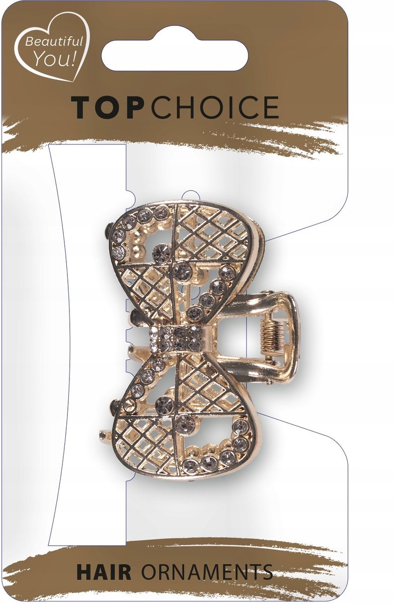 TOP KEUZE Haarclip - Elegant met Kristallen en Perels - Goud