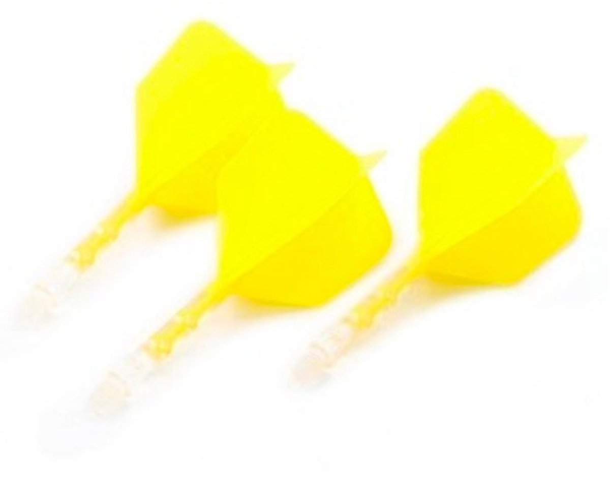 Cuesoul - ROST T19 Integrated Dart Flights - Big Wing - Yellow Clear